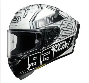 

Full face black white spider X14 x fourteen motorcycle ECE dot helmet