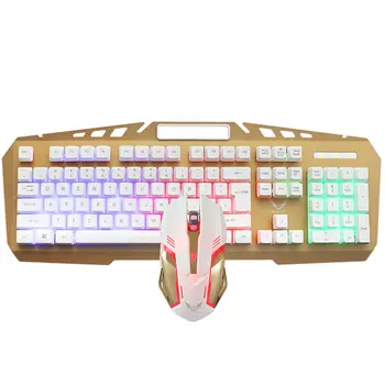 

Professional K10 Wired Mechanical Keyboard 104 Keys Led Backlight Metal Rgb Gaming Keyboard For Pc Desktop Tablets