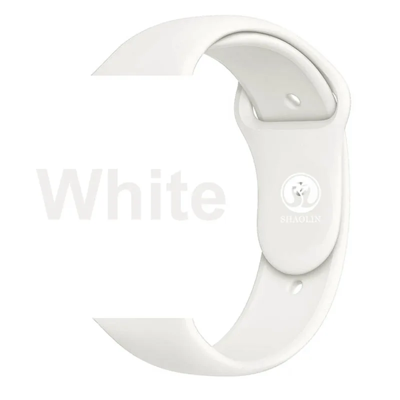White Мягкий силиконовый сменный спортивный ремешок для 38 мм apple Watch Series1 2 42 мм наручный браслет ремешок для часов apple Sports Edition - Цвет: White