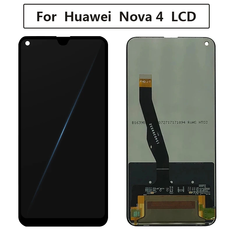 

6.4" For Huawei Nova 4 VCE-AL00 VCE-TL00 LCD Display Touch Screen Digitizer Replacement Assembly Parts With Frame