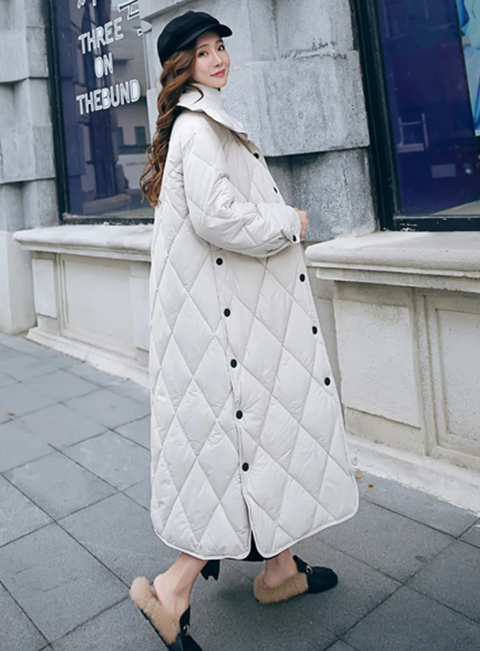 Liva девушка дизайн зимняя куртка для женщин стоячий воротник Длинная хлопковая стеганая женская верхняя одежда пальто парка