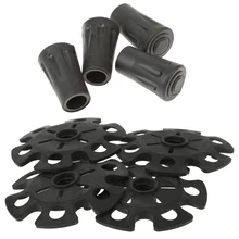 4 комплекта резиновый Снежинка инструмент для сада+ треккинговые палки колпачок прогулочные наконечники трости альпинистское устройство походные трости доступ