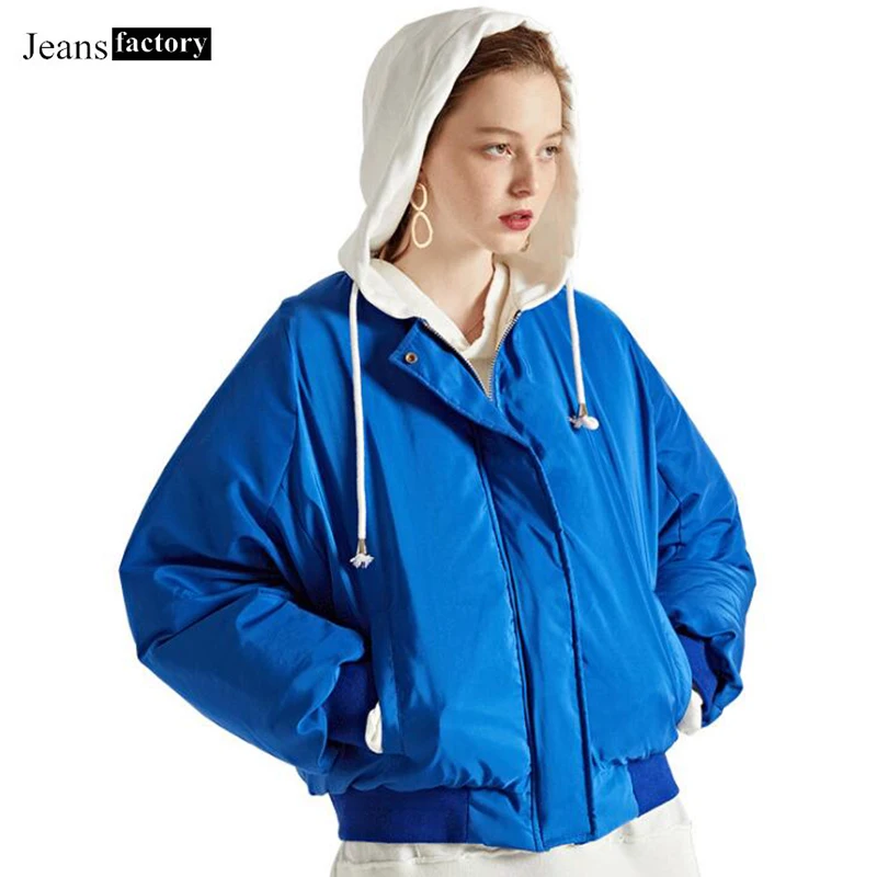 

Winter Jacket Women White Duck Down Jacket Female Hooded Short Down Coat Women Casual Loose Overcoat Blue Yellow Orange Jackets
