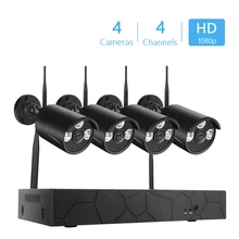 8/4CH 1080P Беспроводной CCTV Системы Wi-Fi NVR Наборы 4/2 шт. 1080P 2MP Беспроводной IP Камера Поддержка дистанционного Управление системы видеонаблюдения