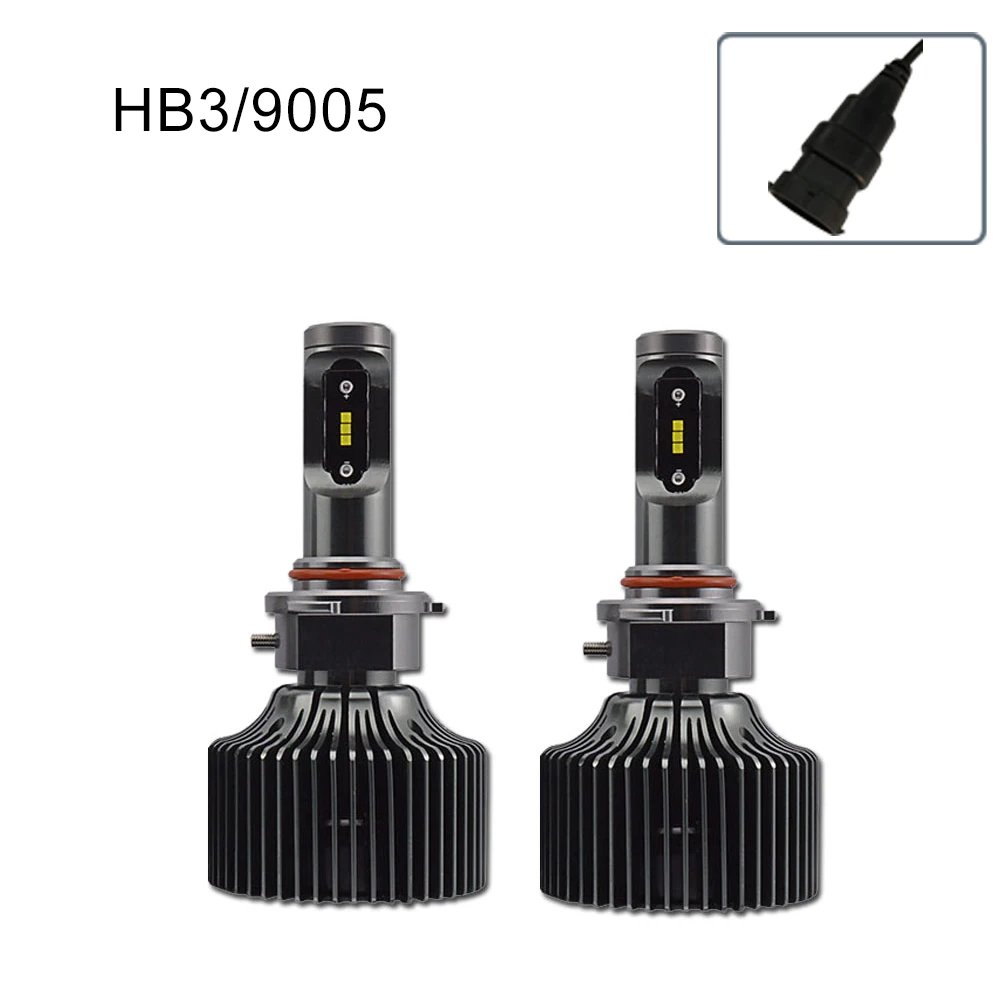 Ampoule светодиодные фары 9006 HB4 9005 HB3 9004 9007 фары автомобиля свет 5000 К белый цвет 8400 мл 24 в 60 Вт авто аксессуары - Испускаемый цвет: 9005 HB3