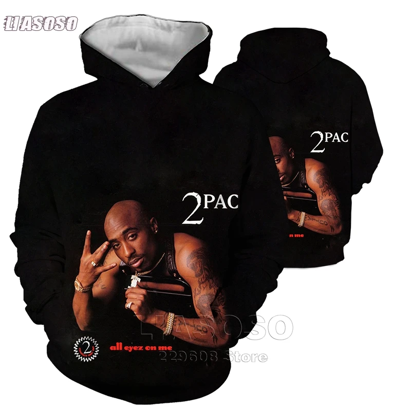 Inverno 3d hoodie men legends of hip hop 2pac tupac/biggie smalls