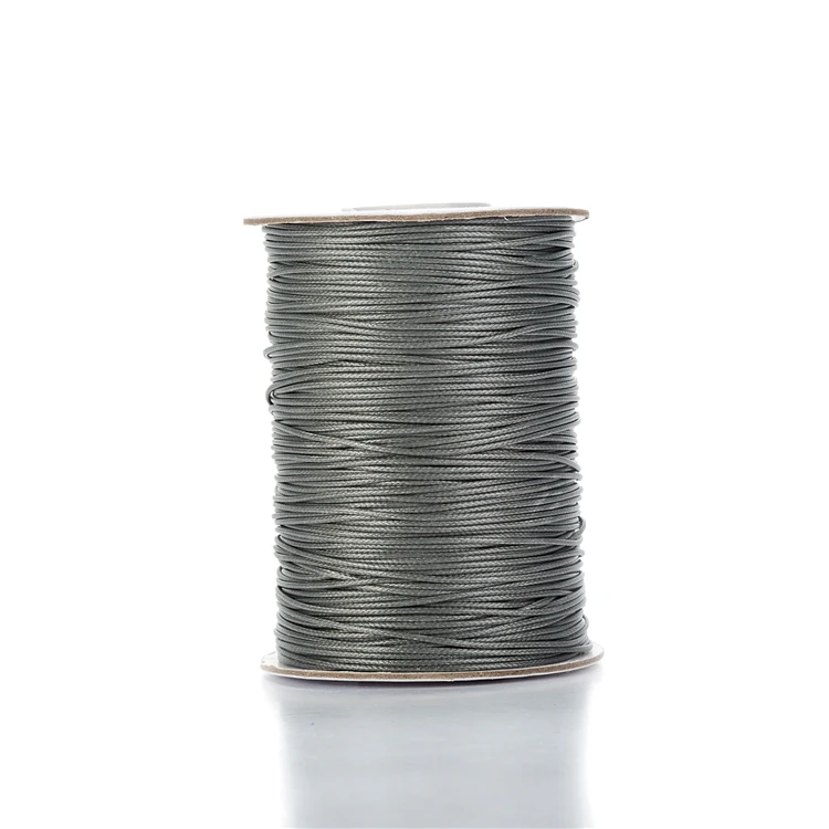 0,5 мм 90 ярдов красочные Вощеные Шнуры нить веревка для бисероплетения проект ювелирных изделий Diy Изготовление ювелирных изделий Аксессуары фурнитура - Цвет: grey