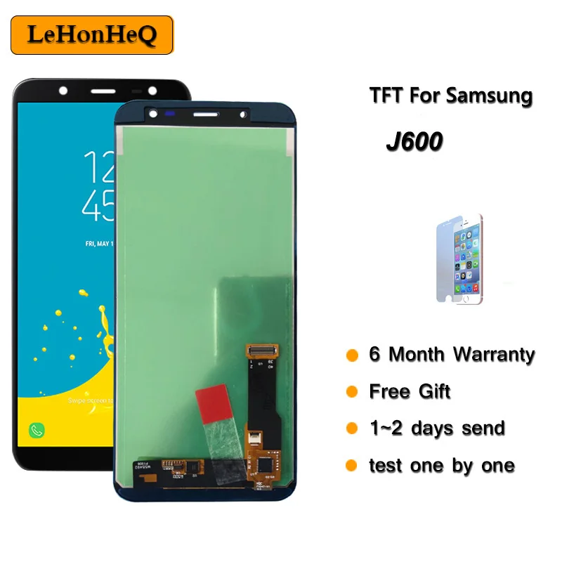 J600 Регулируемый для Samsung Galaxy J6 2018 ЖК дисплей сенсорный экран J600F SM J600G J600FN/ds