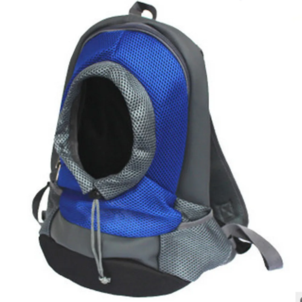 Unisex Casual Nylon Small Carrier Comfort Pet Cat Puppy Zipper Portable Travel Tote Backpack New Style - Цвет: Синий