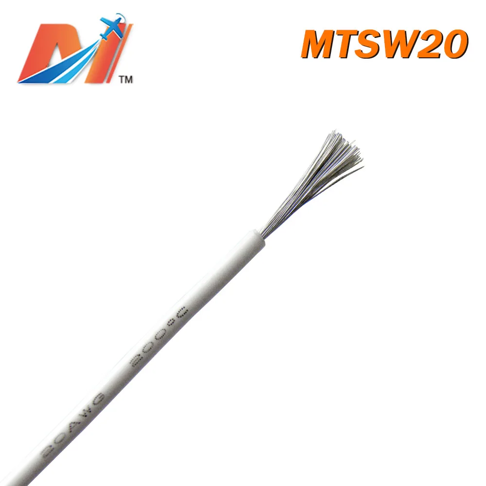 Maytech Clearance Sale(1meter) power silicon wire AWG20 WHITE COLOR