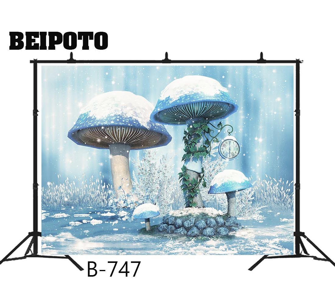 Фон для фотографий волшебный сказочный лес Страна Чудес Фэнтезийный зимний