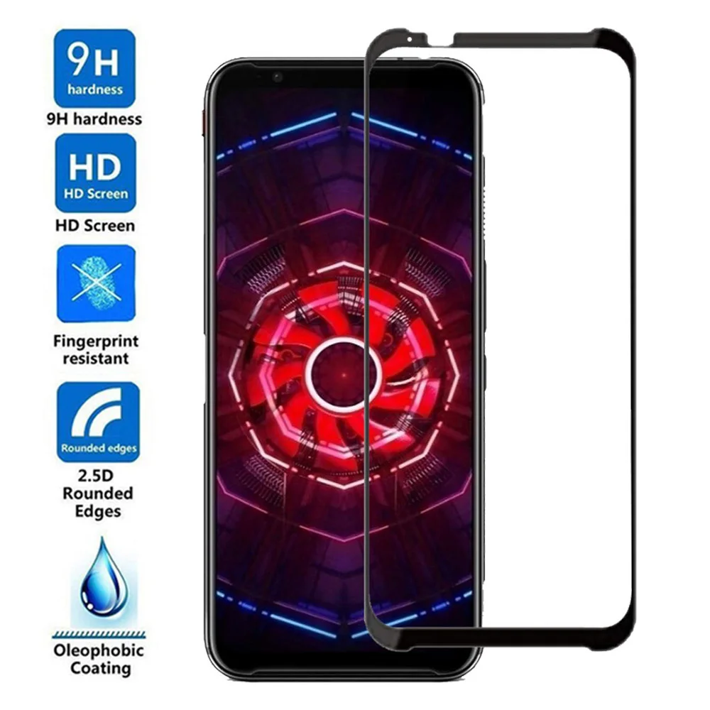 3D 9H черное закаленное стекло для ZTE Nubia Red Magic 3 Взрывозащищенная защитная пленка