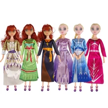 Accessoires de poupée de 30cm, vêtements de princesse de glace Cosplay, robe pour Barbie, bricolage, jouets pour enfants, cadeau d'anniversaire pour fille
