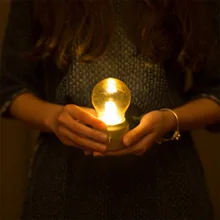 

Vintage Bulb Night Light Glass Eye Protection Lamp Portable Removable Metal Gold Lamps for Table Tops Light Fixtures Nachtlampje