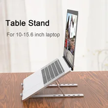 New Aluminum Laptop Stand Ergonomic Adjustable Laptop Holder Portable Foldable Laptop Stand Bracket for 10-15.6 inch Notebook