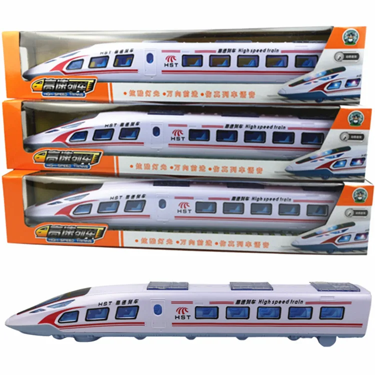 

Children Electric Universal Wheel Harmony Locomotive Toy with Light And Music Model High Speed Rail EMU Train Model