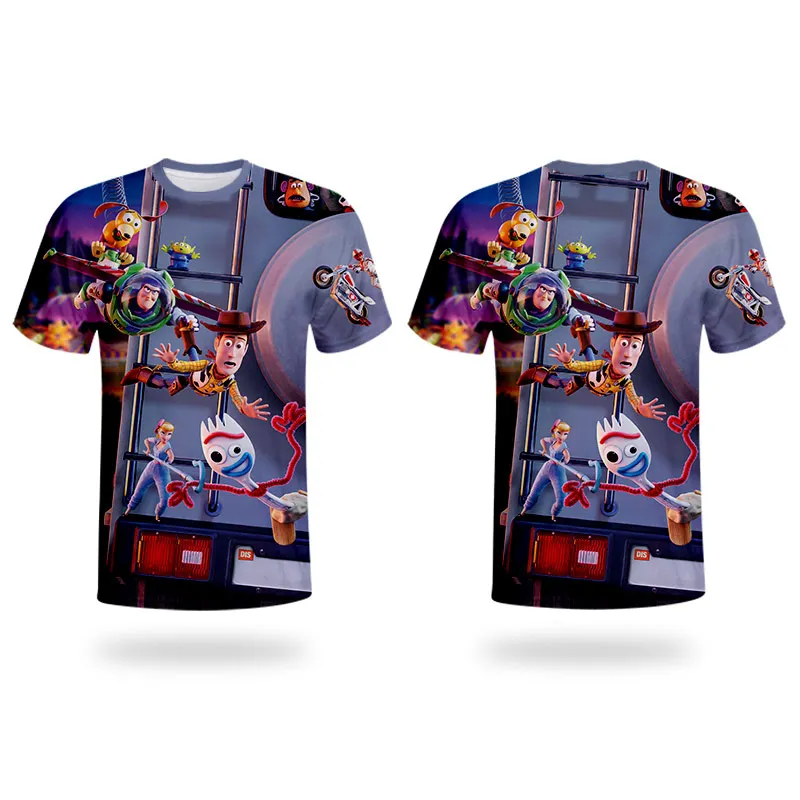 WHOSONG 3D Tshirt popular movie TOY STORY 4 funny cartoon children's clothing - Цвет: T00203