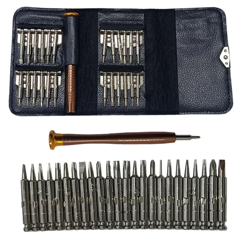 

25-in-1 Multi-function Screwdriver Set Mobile Phone Tablet Computer Repair Hexagonal Plum Repair Tool Precision Screwdriver