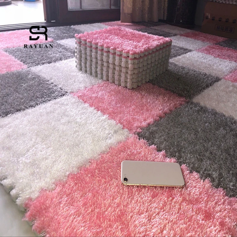 RAYUAN слитный пазл DIY коврик из вспененного этилвинилацетата лохматый плюшевый