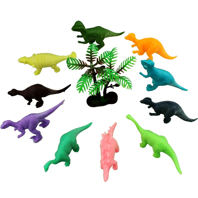 Модель динозавра игрушка мини-12-набор динозавров животного и растительного происхождения диких животных мини