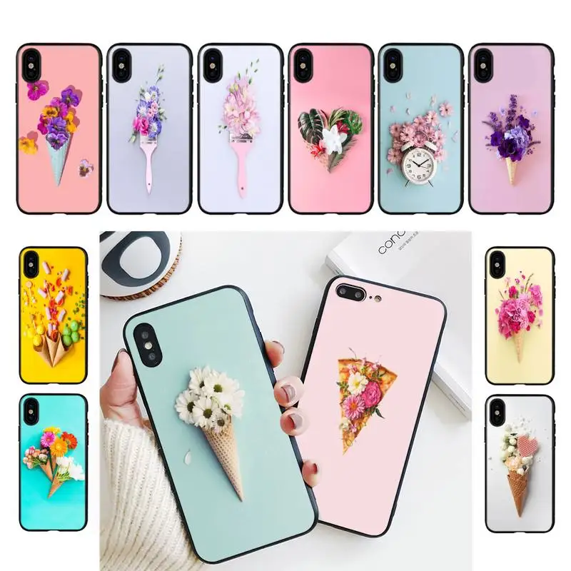 Пионы конфетных цветов для девочек iPhone 6 6s 7 8 Plus X Xr Xs 11 Pro Max | Мобильные телефоны и