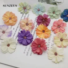 4,5 см DIY Искусственные цветы полиэстер Свадебные украшения из лепестков ручной работы Цветы для вечерние аксессуары для невесты 10 шт/1 лот SJ003