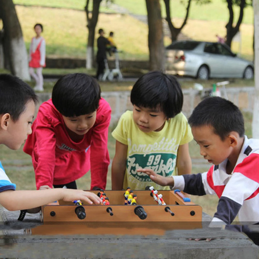 Mini Wooden Kids Children's Table Football Machine Table Soccer Toys Outdoor Camping Hiking Tools Entertainment Indoor Game Gift