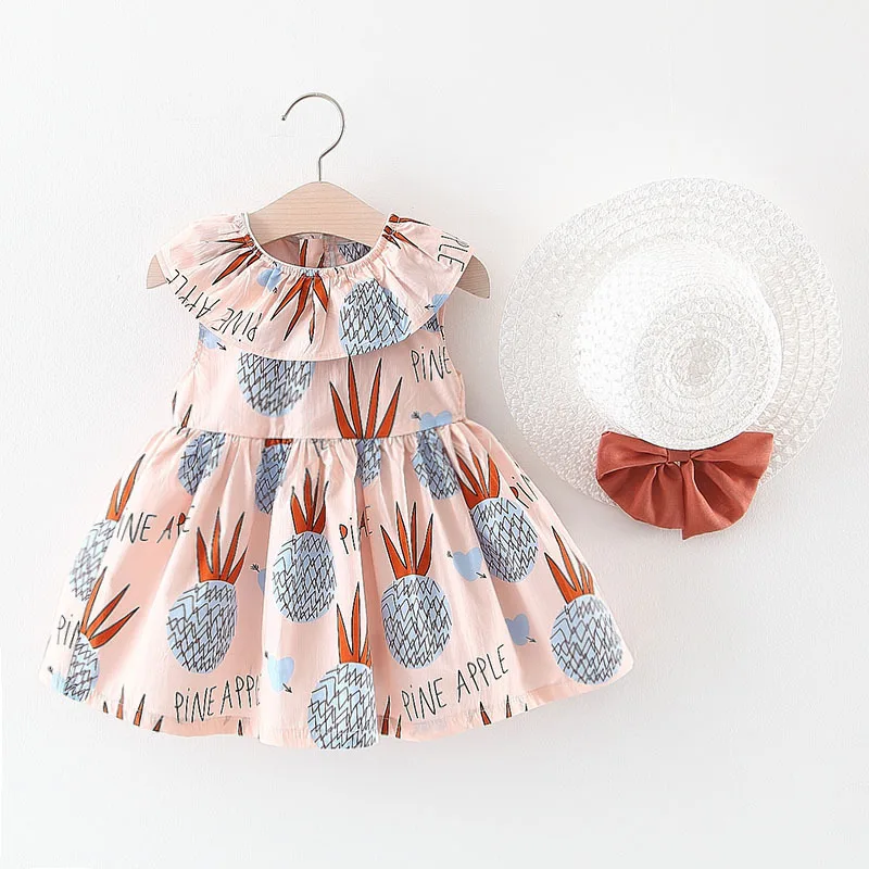 

CHILDREN'S Dress Korean-style Summer New Style Girls Cute Dress Baby Holiday Sleeveless Children Shirt