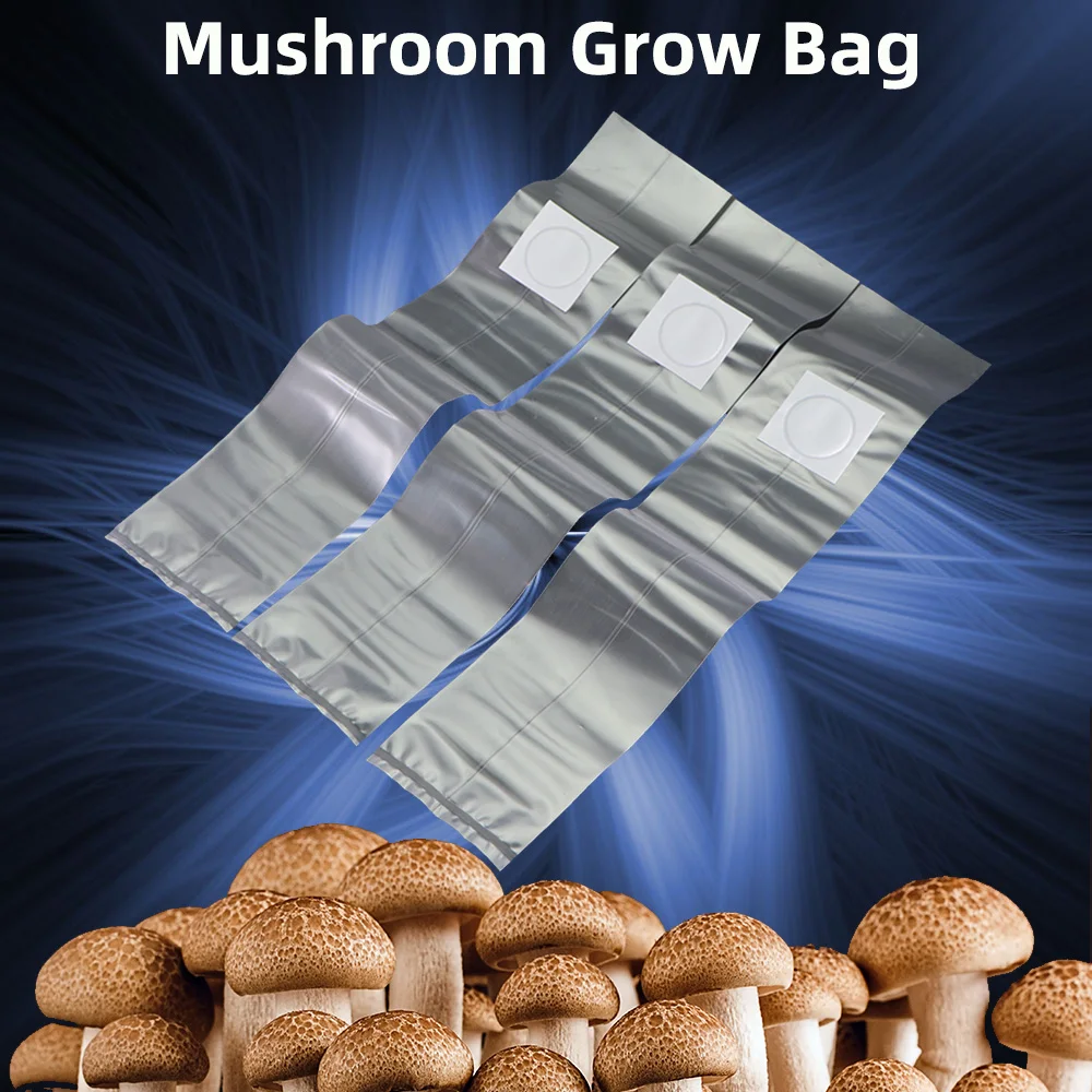 10-50PCS Polypropylene Heat Resistant Spawn Grow Bag Substrate Hight Temp Pre Sealable Garden Supplies For Mushrooms Fungus