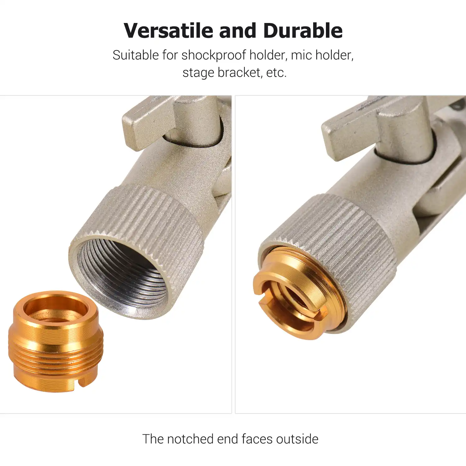 5/8" Male to 3/8" Female Microphone Mic Stand Adapter Thread Screw