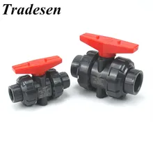 1 шт. внутренний диаметр 20 мм 25 мм 32 мм 40 мм 50 мм ПВХ шаровой клапан соединение клапан ПВХ водопровод соединитель водопроводный шланг фитинги запорный клапан