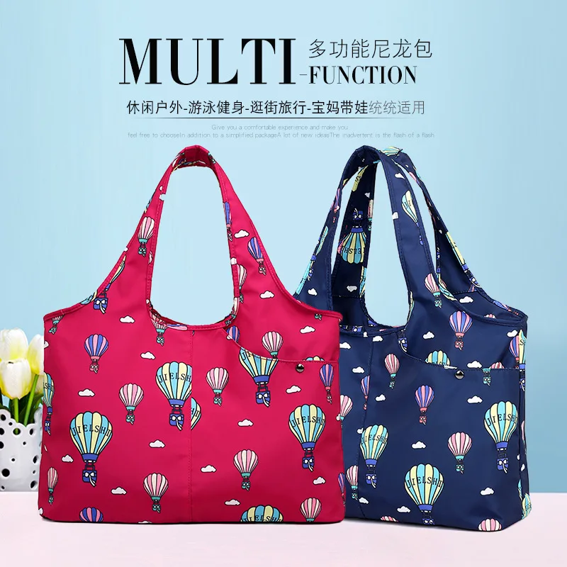 

Jielangshi New Style Multi-functional Nylon Shoulder Large Bag Ultra-Light Large-Volume Wet And Dry Separation wu dao bao Casual