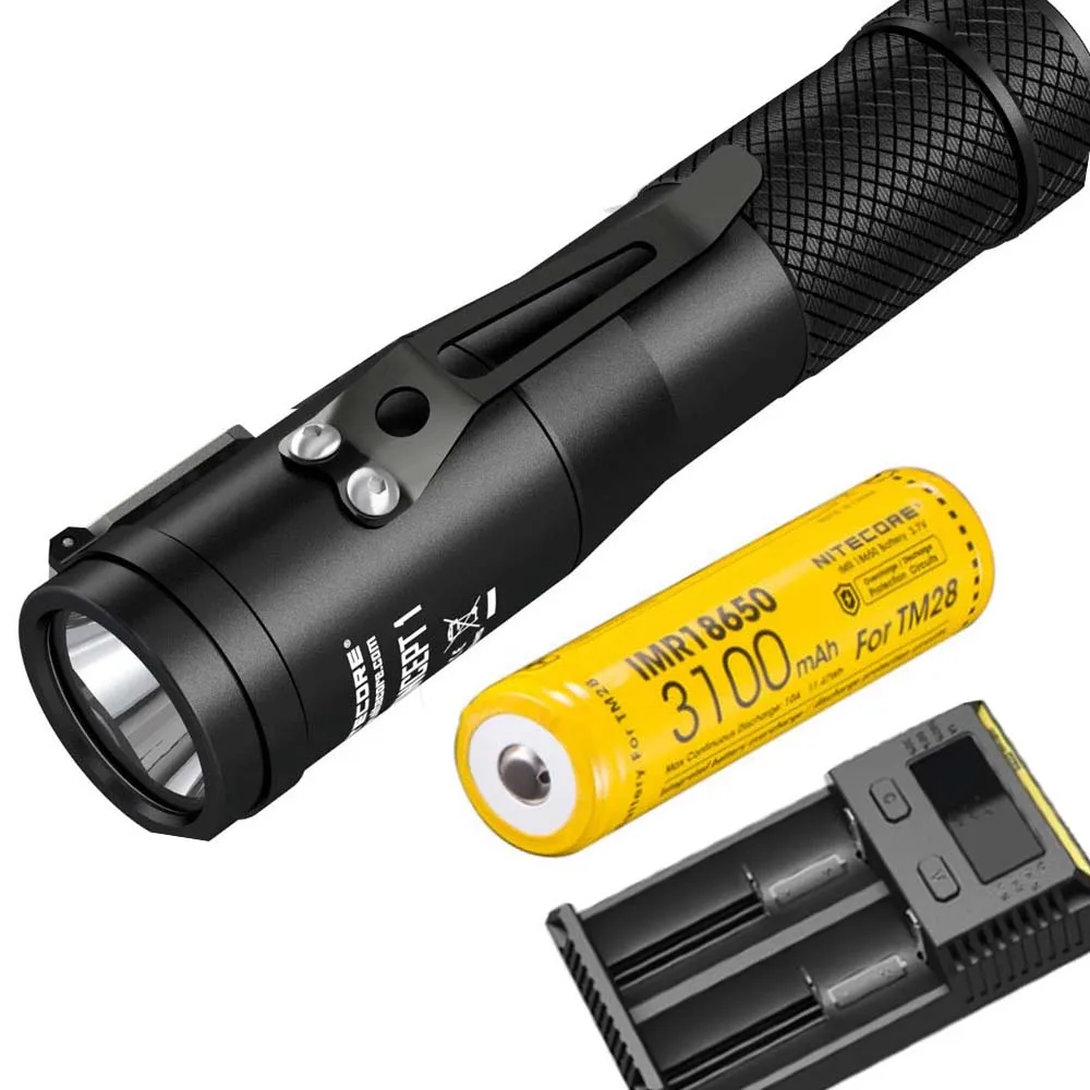 NITECORE Concept 1 C1 CREE XHP35 HD E2 светодиодный фонарик макс. 1800LM дальность луча 220 м магнитный