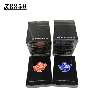

K8356 10Sets/Lot GALA Baccarat Plastic Waterproof Frosting Playing Card Game Texas Hold'em Poker Cards Board Game 2.48*3.46 inch