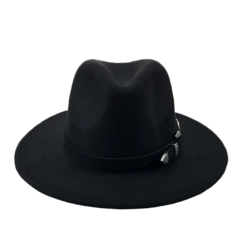 

Special Felt Hat Men Fedora Hats with Belt Women Vintage Trilby Caps Wool Fedora Warm Jazz Hat Chapeau Femme feutre YY17094