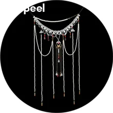 

Deepeel 1pc 70cm Hanfu Waist Chain Ancient Style Adult Long Tassel Pearl Cummerbunds Female Decorative Fashion Corset Belt CB691