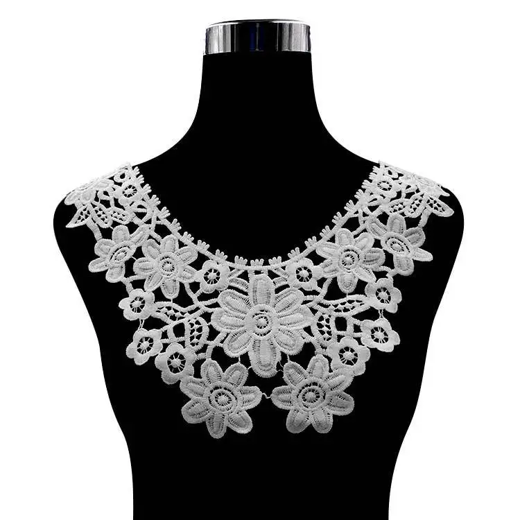

emboidery neck collar diy fake detachable collars water-soluble women corsage three-dimensional lace accessories