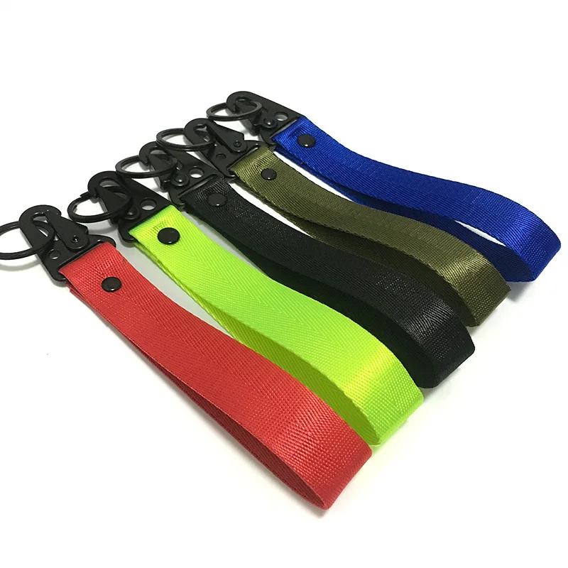 5 цветов материал ремня безопасности автомобиля нейлоновая ткань брелок для