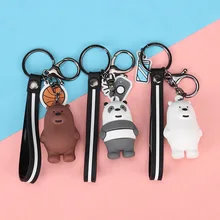 Корейский стиль мультфильм эпоксидный три медведя брелок кулон оставаться милым ребенок чуанг значение парный брелок для ключей сумка орнамент