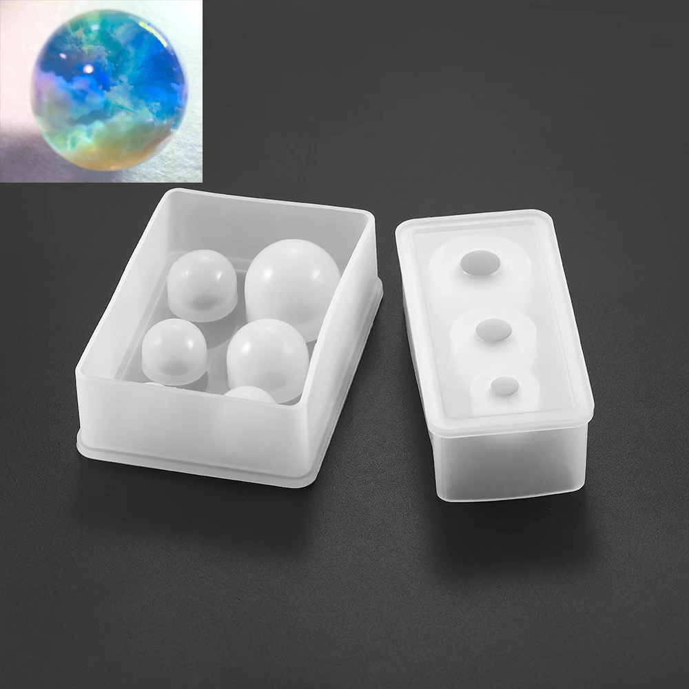 

1Pcs Sphere Planet Resin Epoxy Molds Mixed Size Silicone Casting Molds For DIY Jewelry Making Findings Supplies Accessories