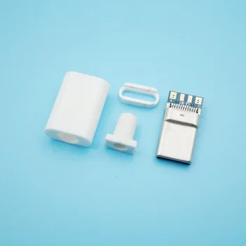 

50pcs/Lot Welding Type C 2.0 usb Data Power Plug OTG Conector for DIY Repairing