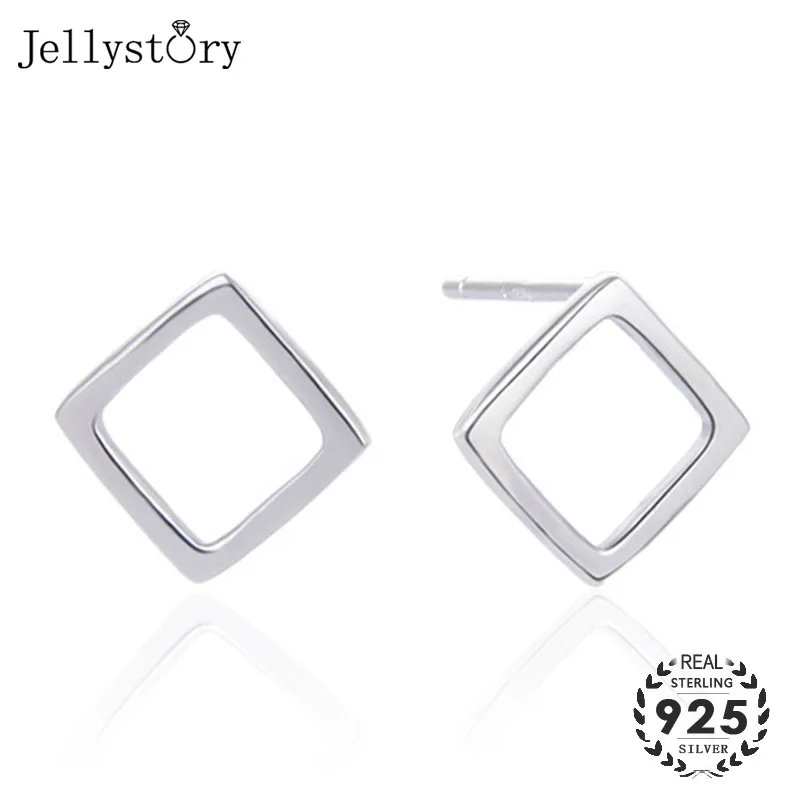 Jellystory натуральная 925 стерлингового серебра ювелирные изделия серьги со шпилькой