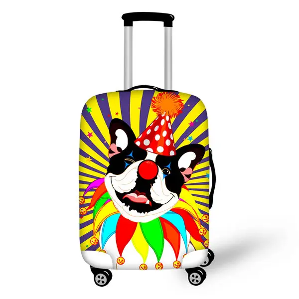 ELVISWORDS защитный чехол для чемодана с рисунком животных из мультфильма эластичный пылезащитный чехол для багажа водонепроницаемые аксессуары для путешествий - Цвет: CDWX1427LMS