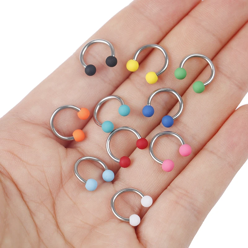 10x Body Piercing Jewelry Horseshoe Septum Piercing Nose Lip Ring Ear Smiley Bar 10x Body Piercing Jewelry Horseshoe Septum Piercing Nose Lip Ring Ear Smiley Bar