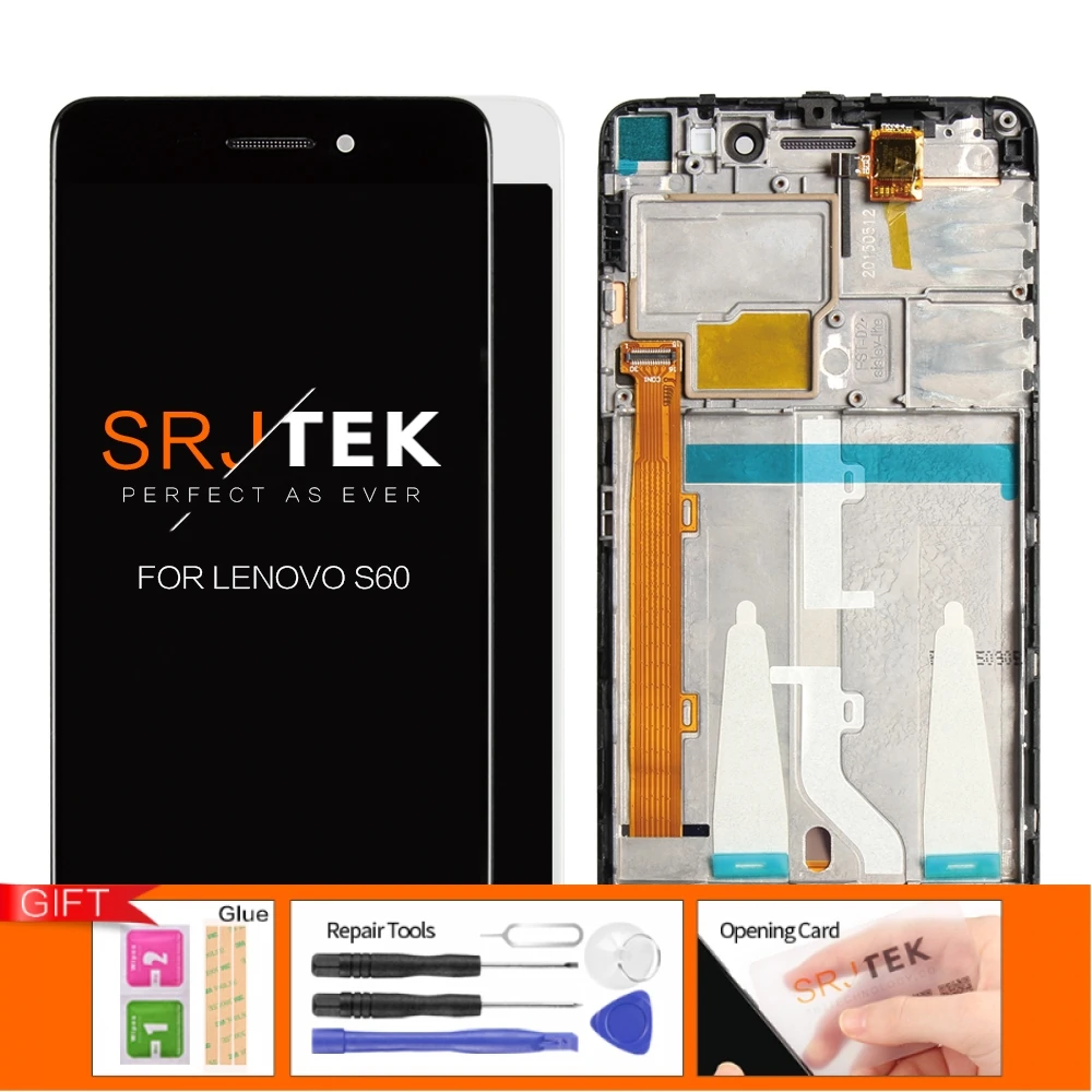 Скидка Протестированный 5,0 ips дисплей для lenovo S60, сенсорный ЖК экран, дигитайзер S60W S60T S60A, запасные части для lenovo S60, дисплей