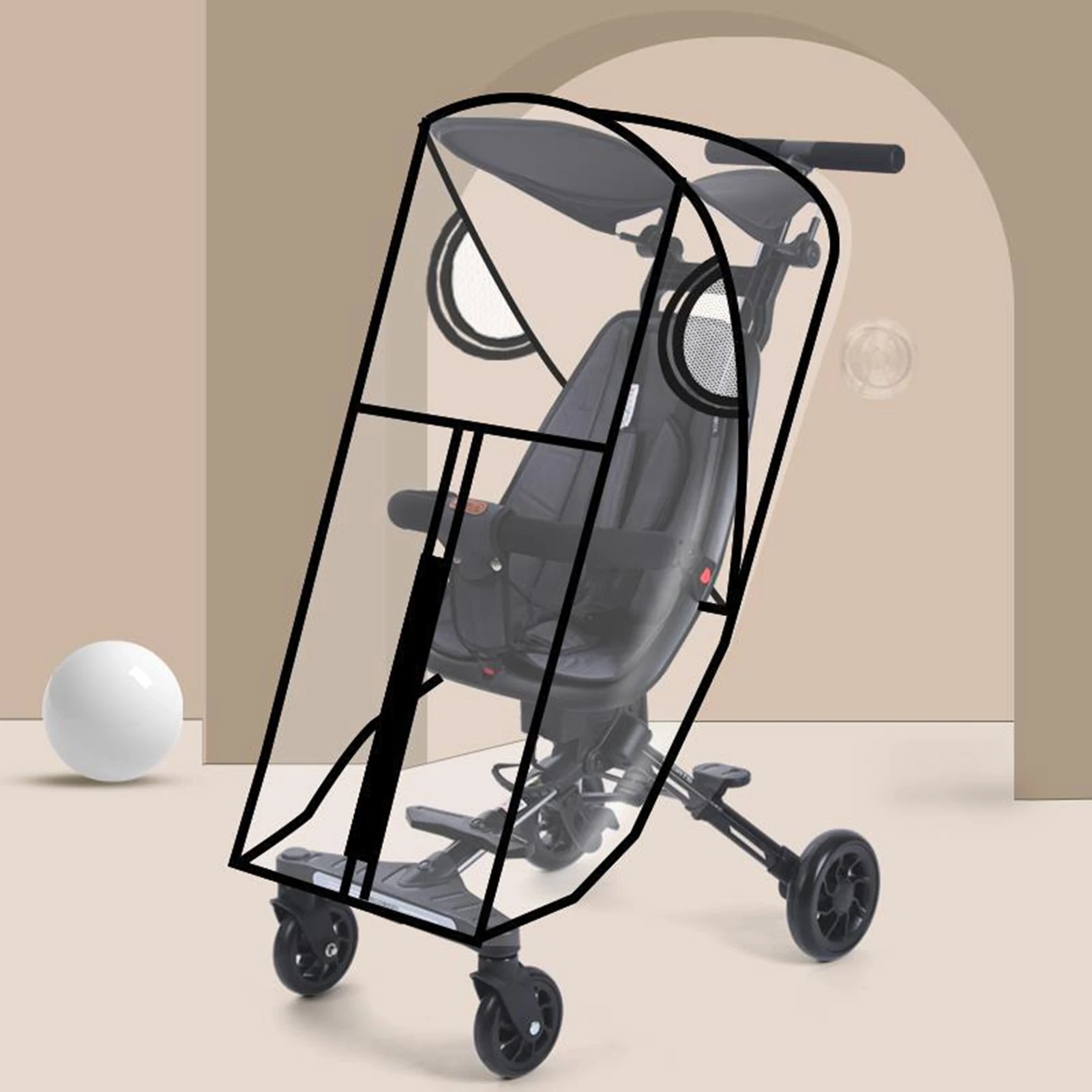 Baby Strollers Universal Baby Stroller Rain Cover Windproof Rainproof Stroller Transparent Tools Baby Accessories Car Children's Cover baby stroller accessories deals	