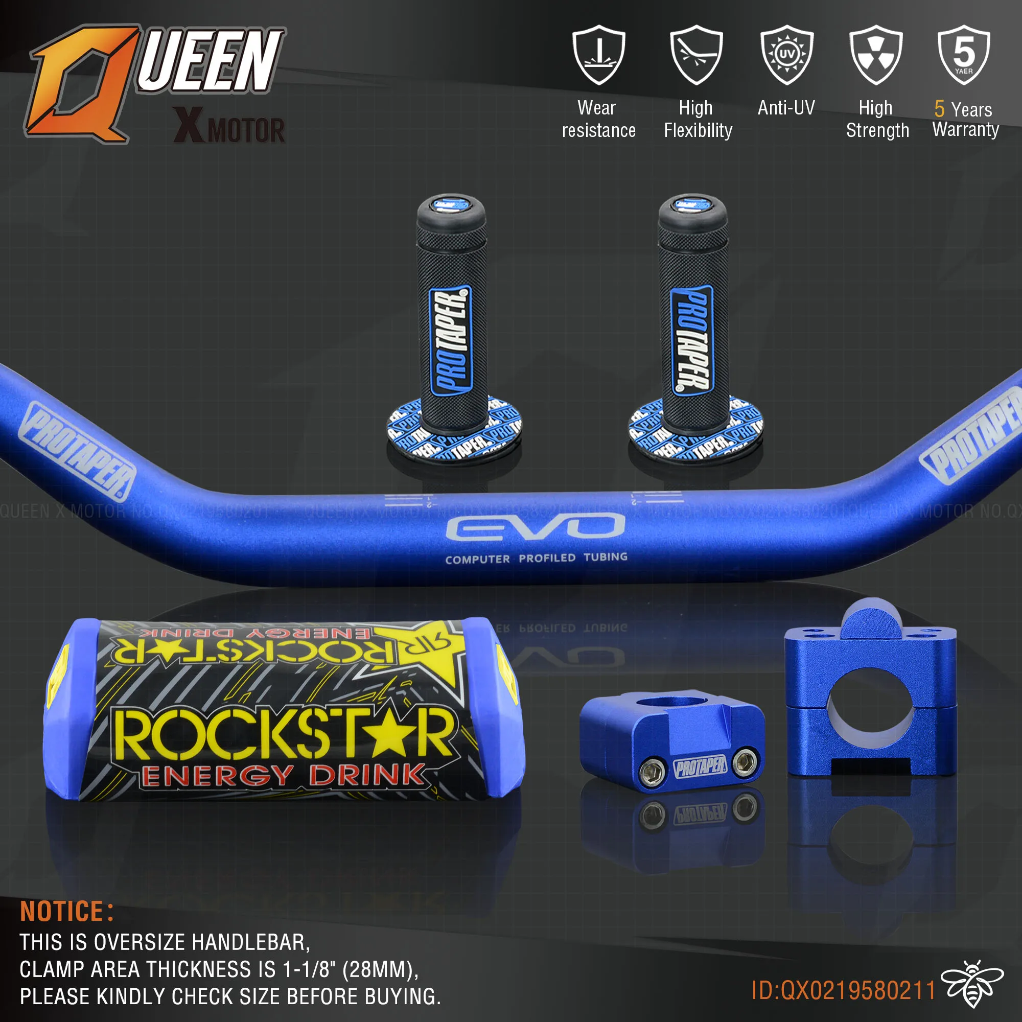 Руль для Pro Taper Pack Bar 1-1/" 6 дней Fatbar Колодки Ручки Pit Pro Racing Dirt Pit Bike мотоцикл с адаптер cnc