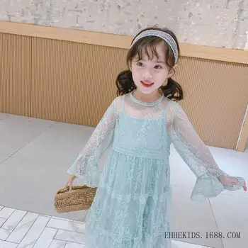 

girl dresses 2 pcs sets 2020 new kids party dresses fashion high-grade children dress wholesale girls clothing