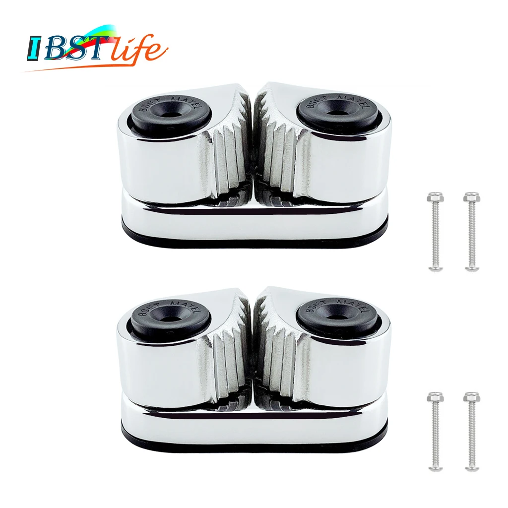 

2PCS 316 Stainless Steel 2 Row Matic Ball Bearing Cam Cleat Pilates Equipment Marine Boat Fast Entry Rope Wire Fairlead Sailboat