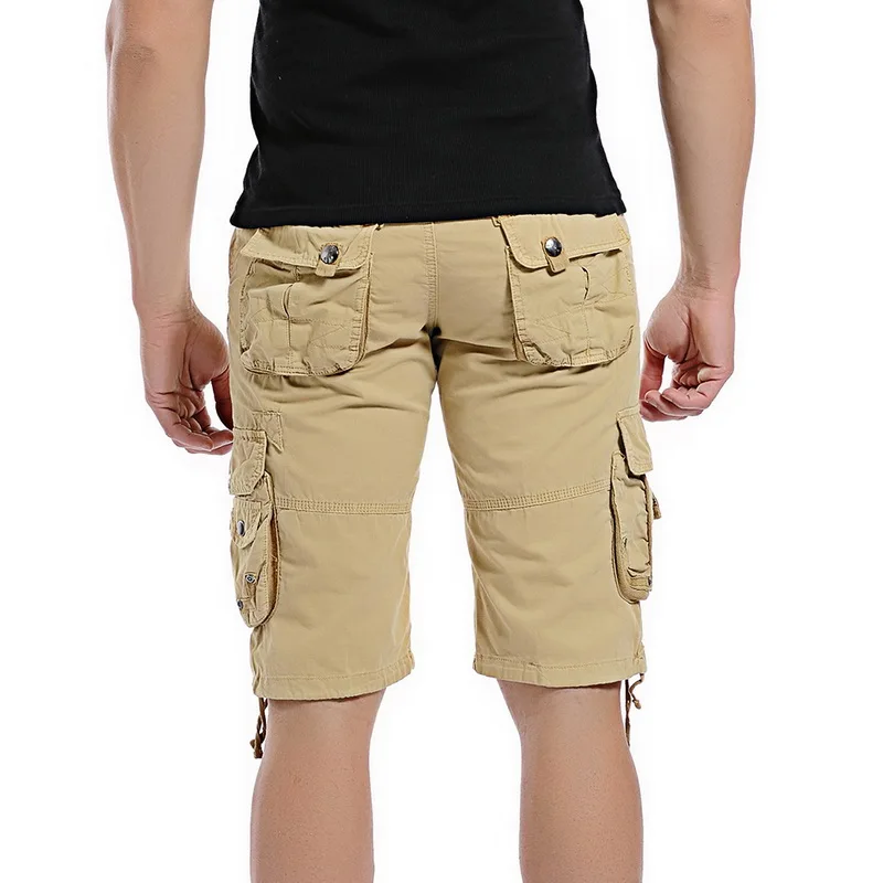 CYSINCOS мужские камуфляжные Короткие штаны повседневные шорты летние мешковатые карманы с штаны на молнии уличная бермуды Masculina